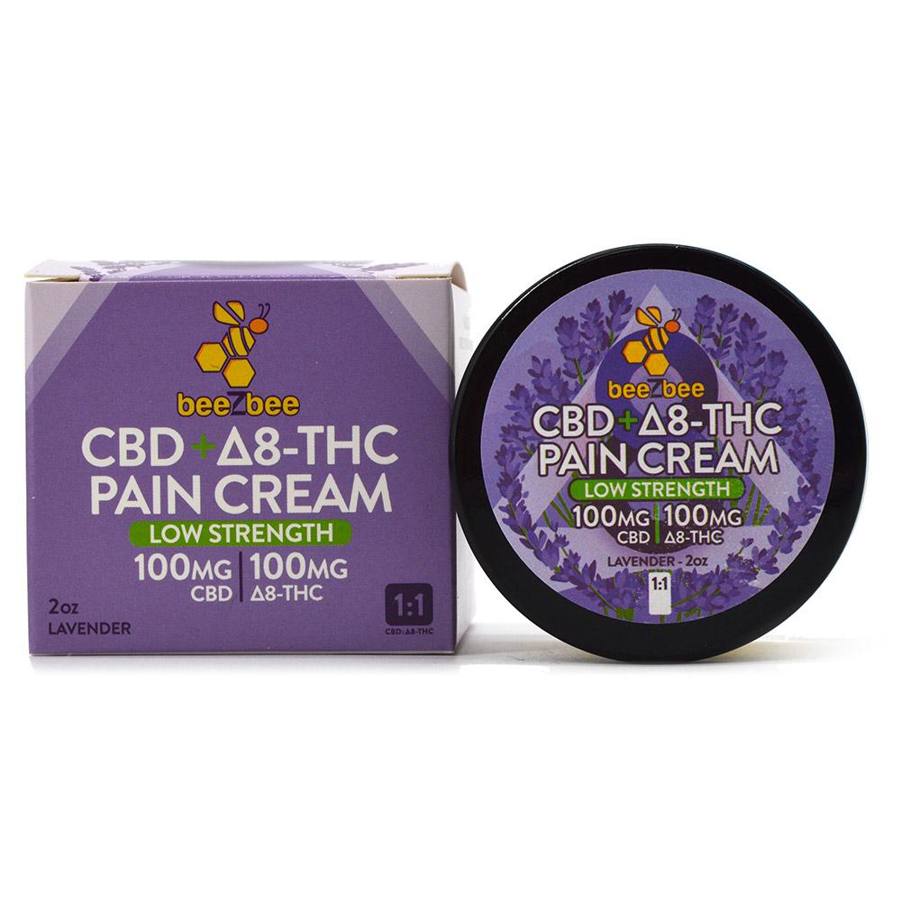cbd+delta 8 thc pain cream in lavender scent