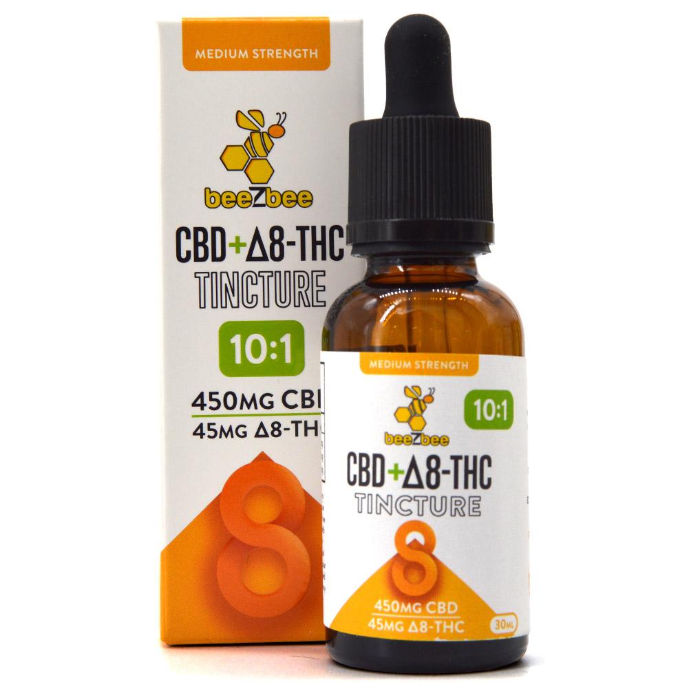 cbd + delta 8 thc tincture medium strength 10:1