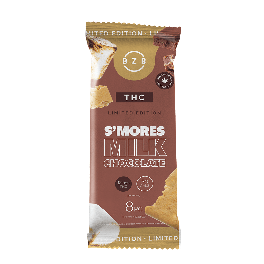 Delta - 9 THC S'mores Chocolate Bar - beeZbee